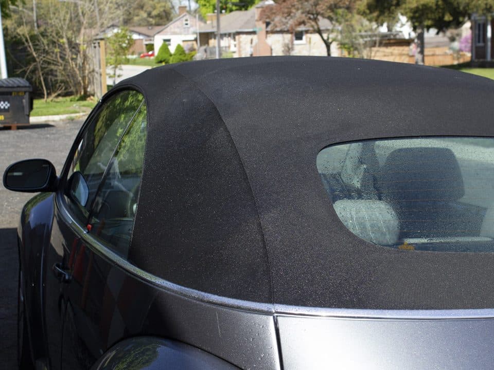 Soft top cleaning detailing service performed at Blake's Ultimate Detailing & Upholstery Services